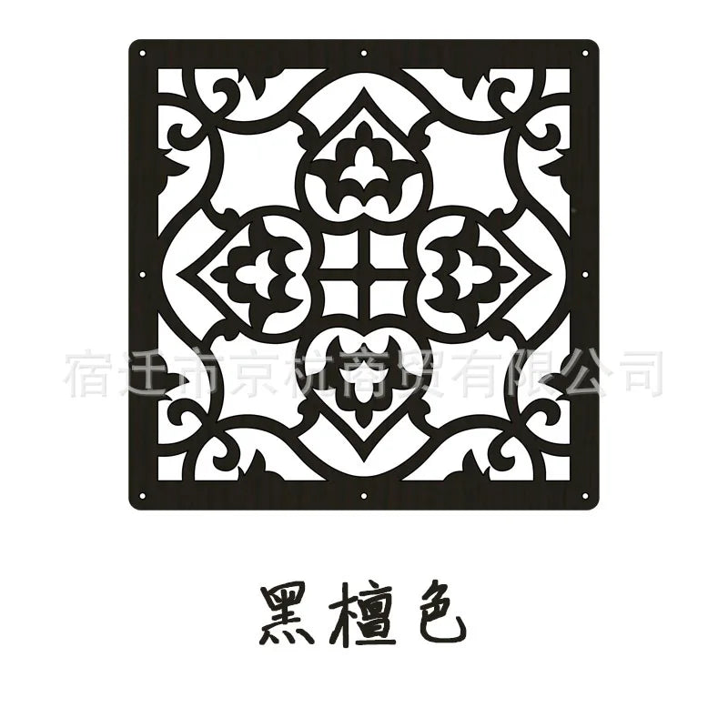Modern Hollow MDF Hanging Screen — Decorative Room Divider Panel