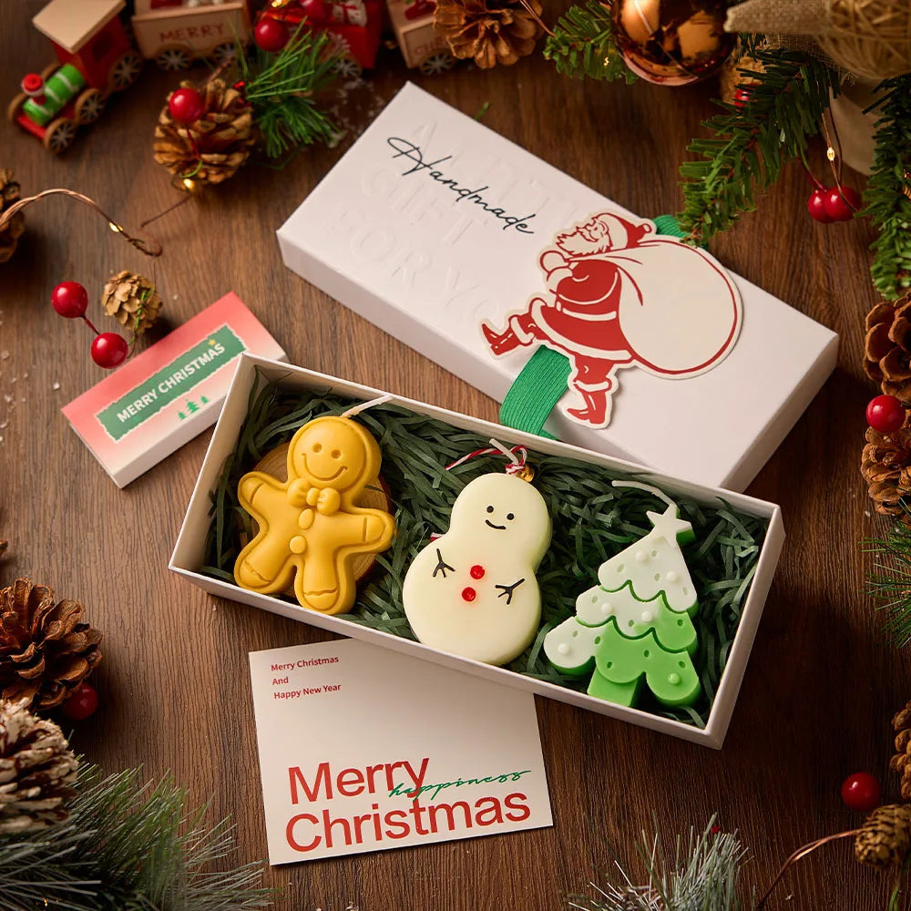 Handmade Christmas Scented Candle Gift Set — Festive Holiday Home Decor
