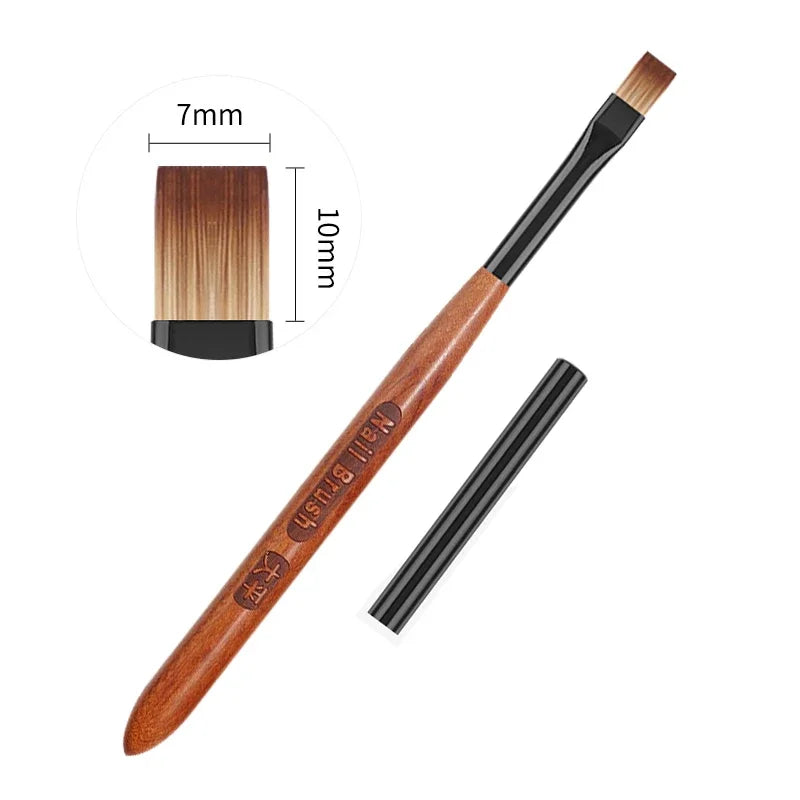 Professional Nail Art Brush Pen — Fine Nylon Bristles for Gel & Acrylic