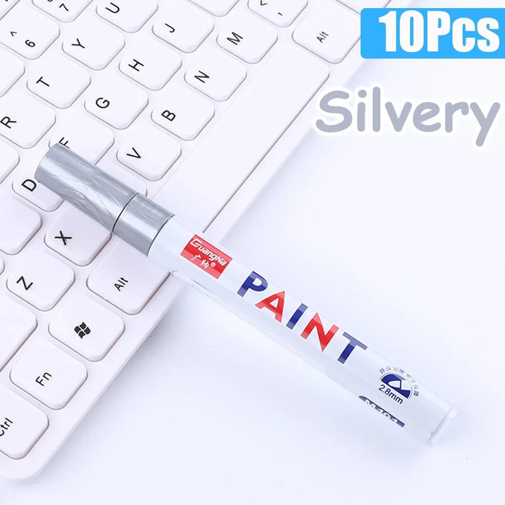 Permanent Paint Marker Pens — Waterproof Quick-Dry Tire & Craft Markers