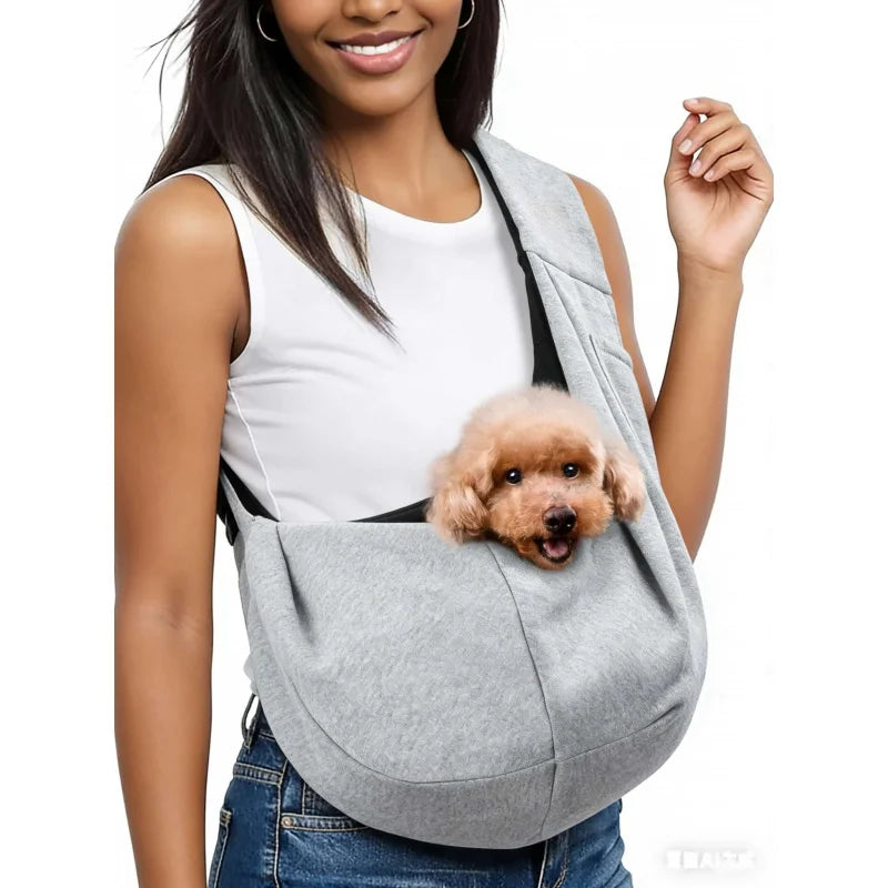 Small Dog Chest Backpack — Portable Pet Carrier with Shoulder Strap