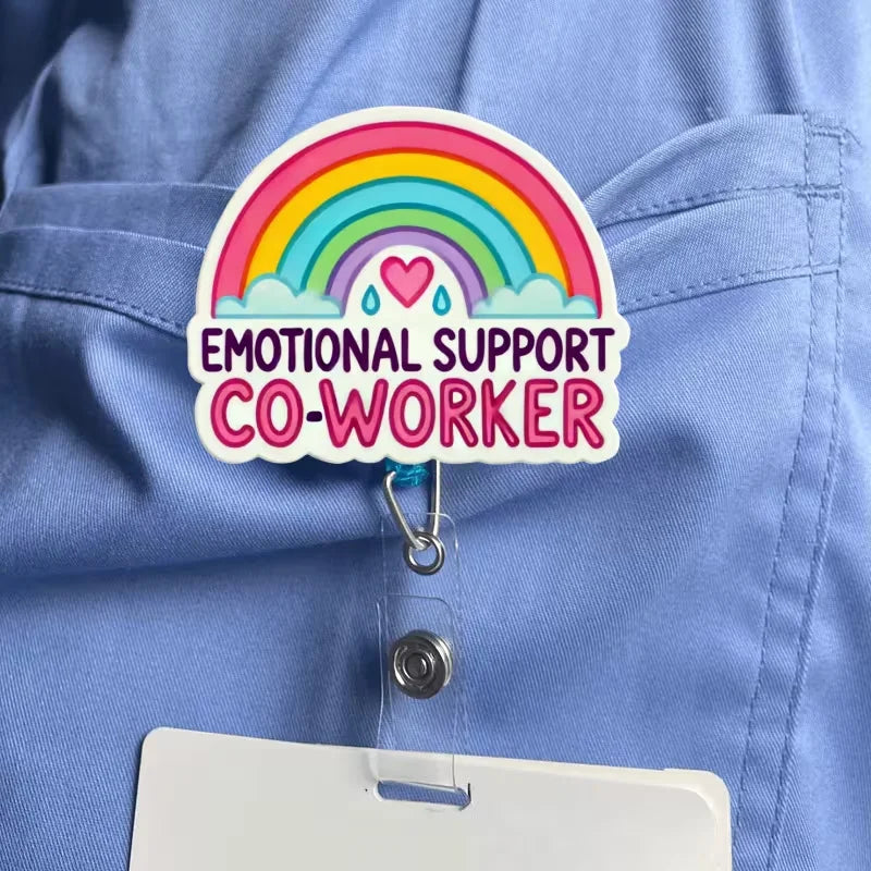 Retractable Badge Reel — Durable Acrylic ID Holder for Healthcare Professionals