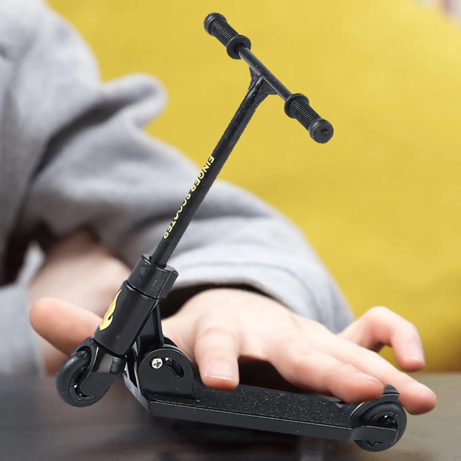 Foldable T-Type Finger Scooter — Mini Desktop Skate Toy with Brake