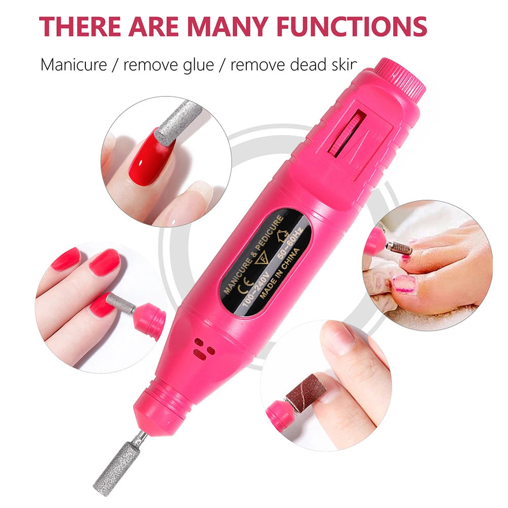 DUTRIEUX Professional Nail Drill and UV LED Lamp Kit — Complete Manicure Set