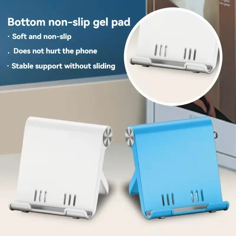 Adjustable Phone Holder Stand — Portable Foldable Desktop Support