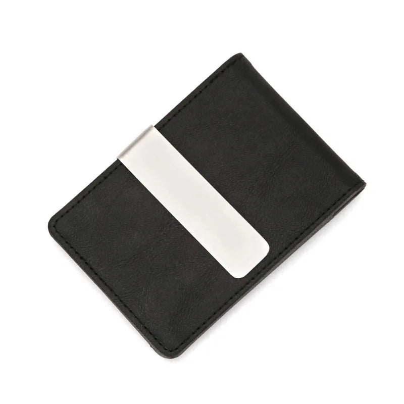 macroupta Slim Leather Money Clip Wallet — Compact Card Holder & Cash Organizer