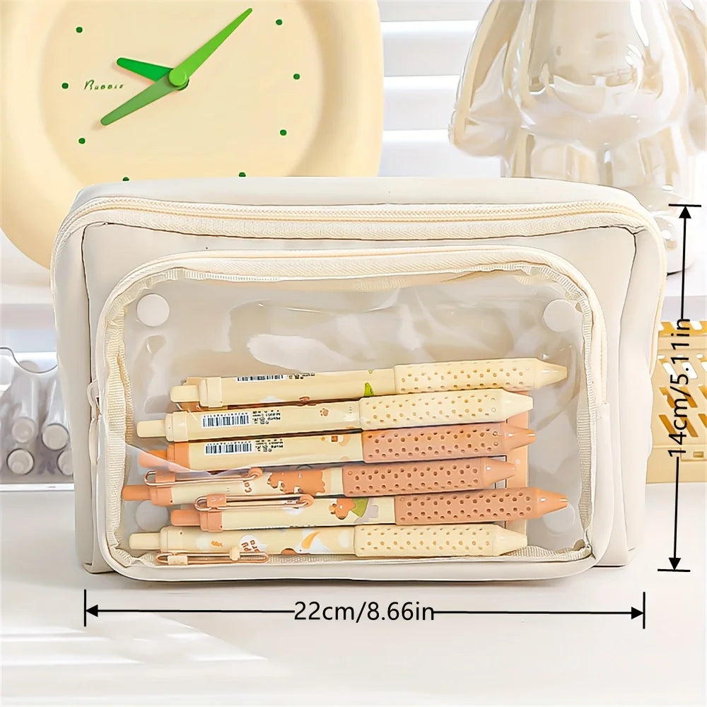 Large Capacity Pencil Case — Multi-Slot Organizer with 9 Compartments