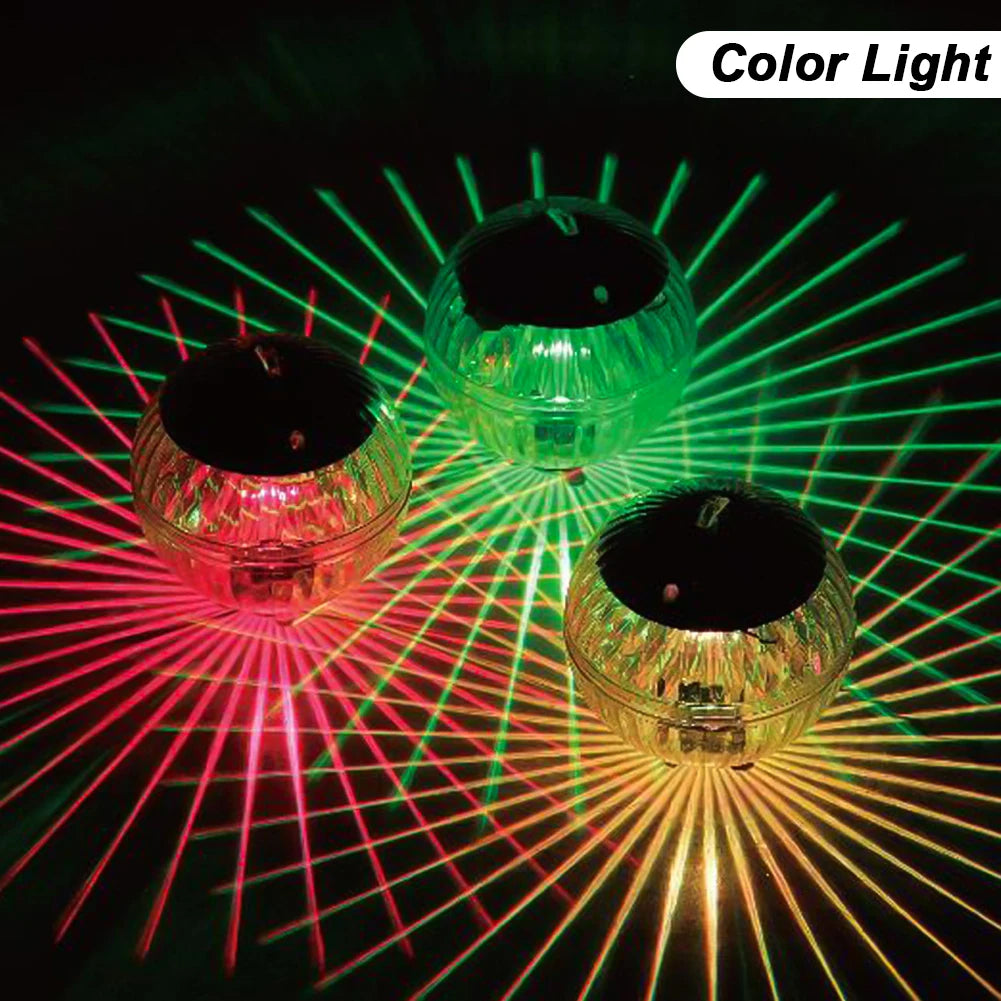 Solar Floating Pool Lights — Waterproof RGB Color Changing LED Lamps