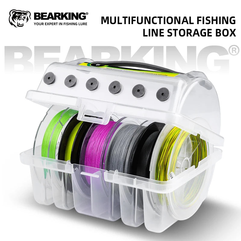 BEARKING Fishing Tackle Box — 6 Compartment Double Sided Organizer