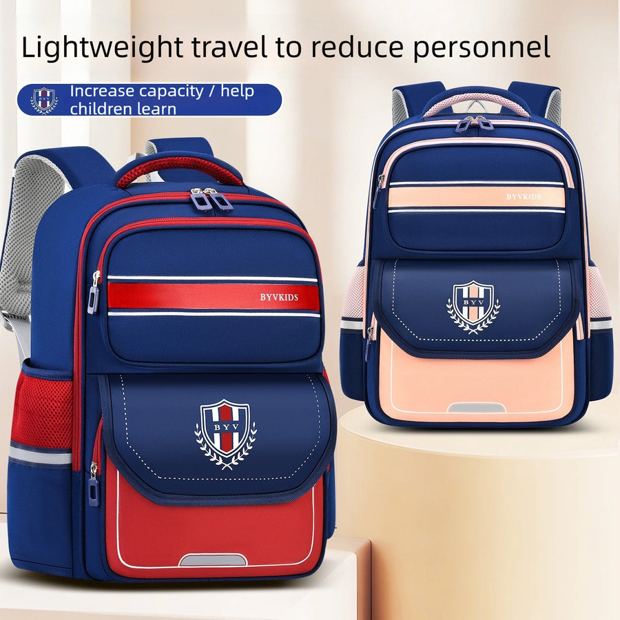 ABQP School Backpack — Ergonomic Spine Protection Design, Lightweight