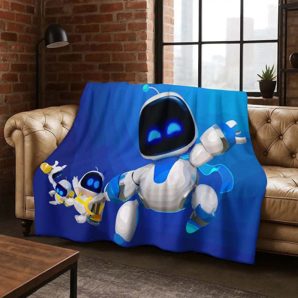 KAYOU Cartoon Flannel Blanket — Soft Warm Throw for Home and Travel