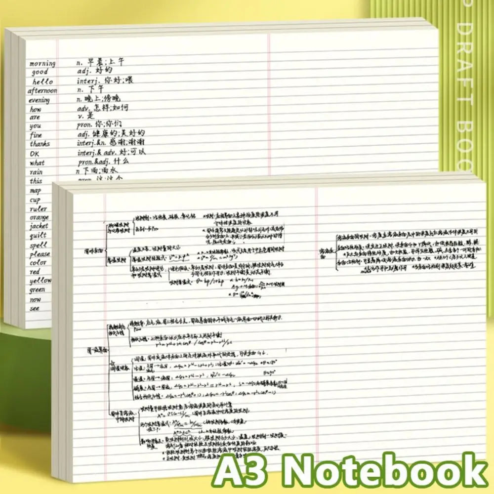 A3 Large Format Notepad — Thickened Paper for Mind Mapping & Planning