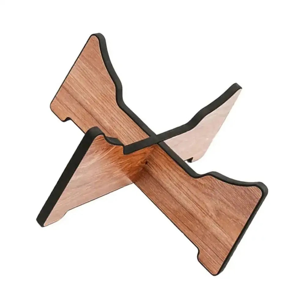 Wooden Hand Pan Drum Display Rack — Detachable Instrument Stand with Silicone Layer