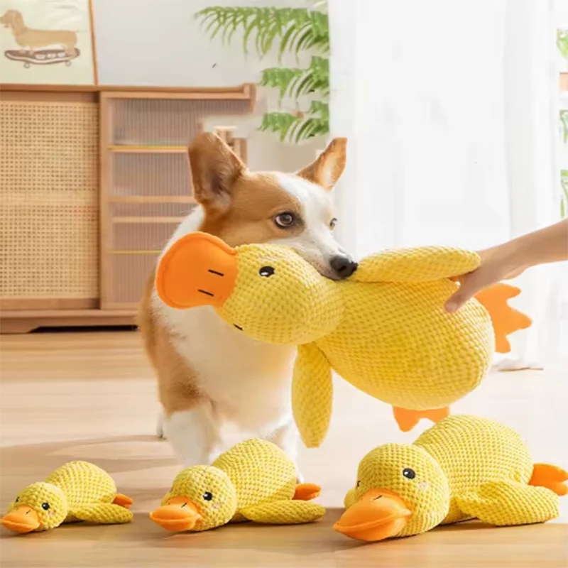 Interactive Plush Duck Squeak Toy — Boredom Relief for Dogs