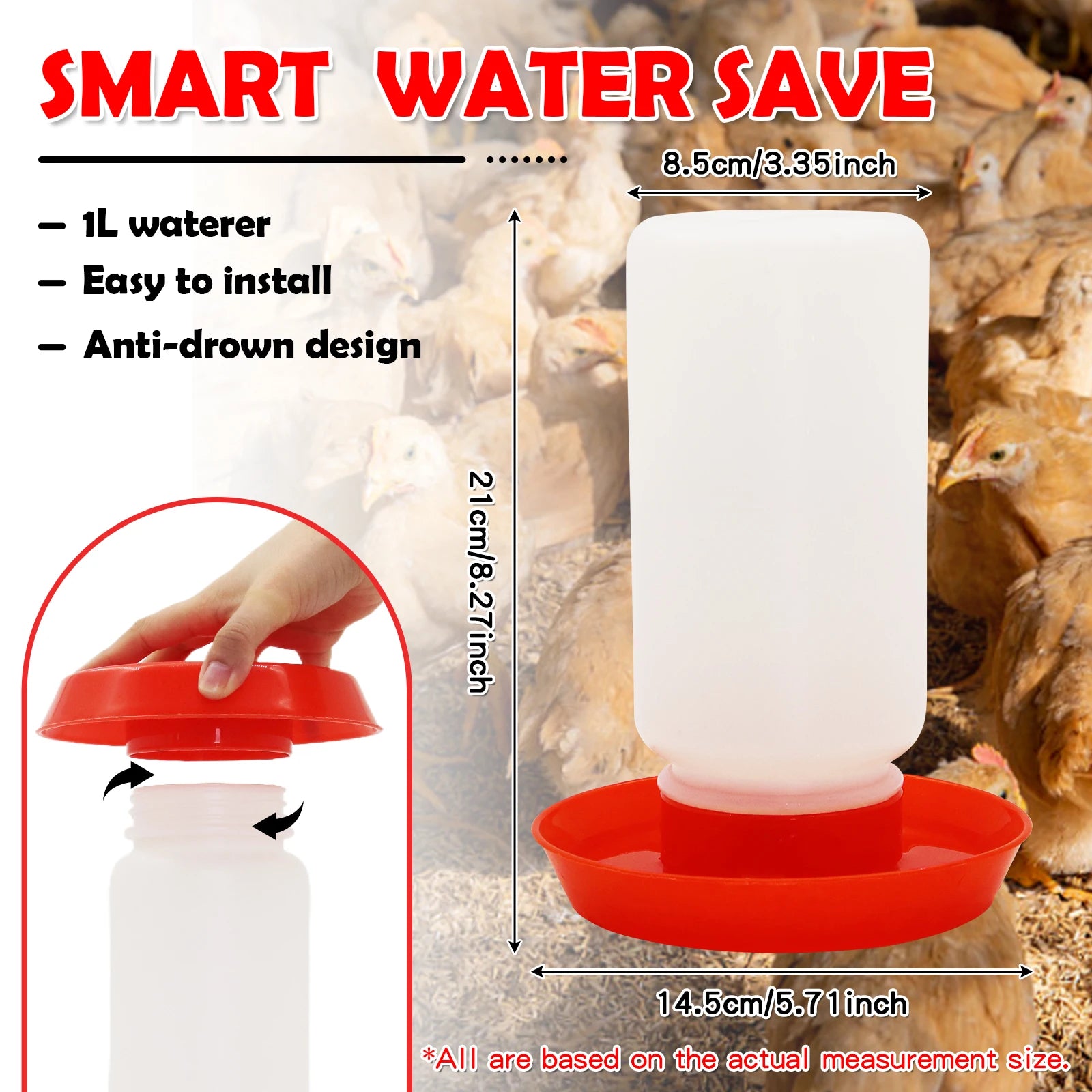 Automatic Chicken Feeder and Water Dispenser — Small Animal Feeding Station