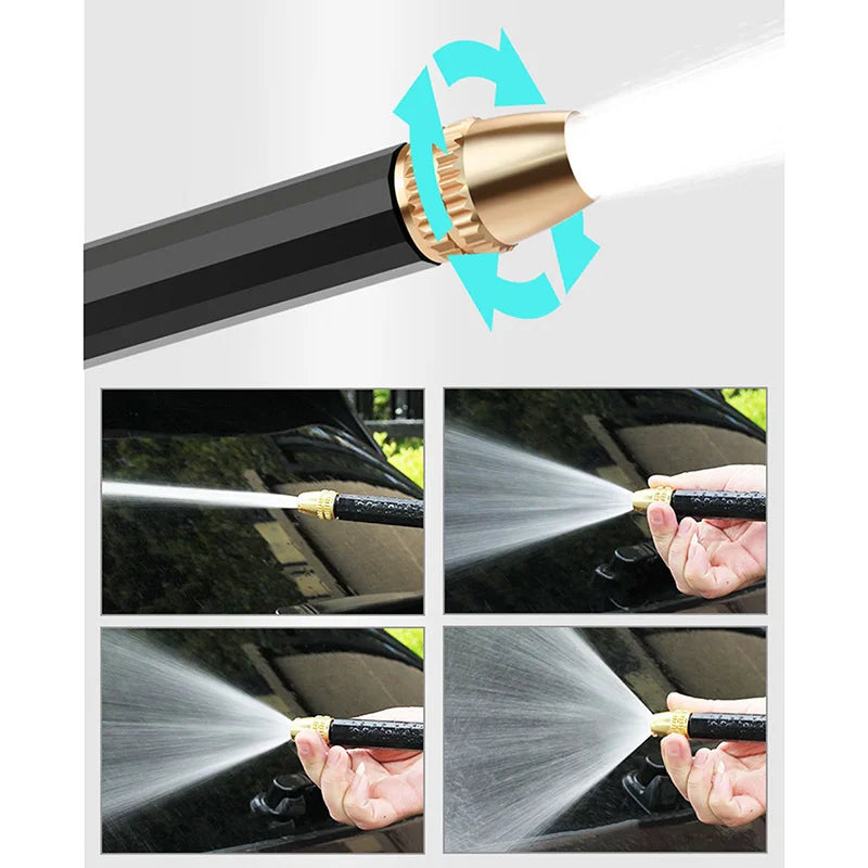 High Pressure Water Gun Nozzle — Garden Sprinkler & Car Wash Set