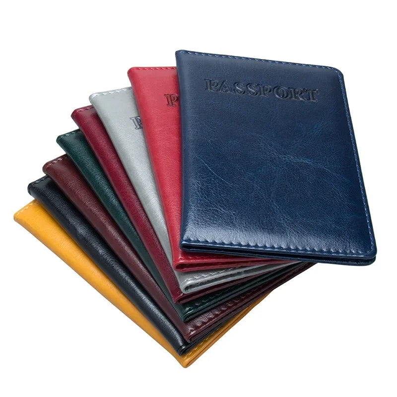 baellerry PU Leather Passport Cover — Travel Wallet with Card Holders