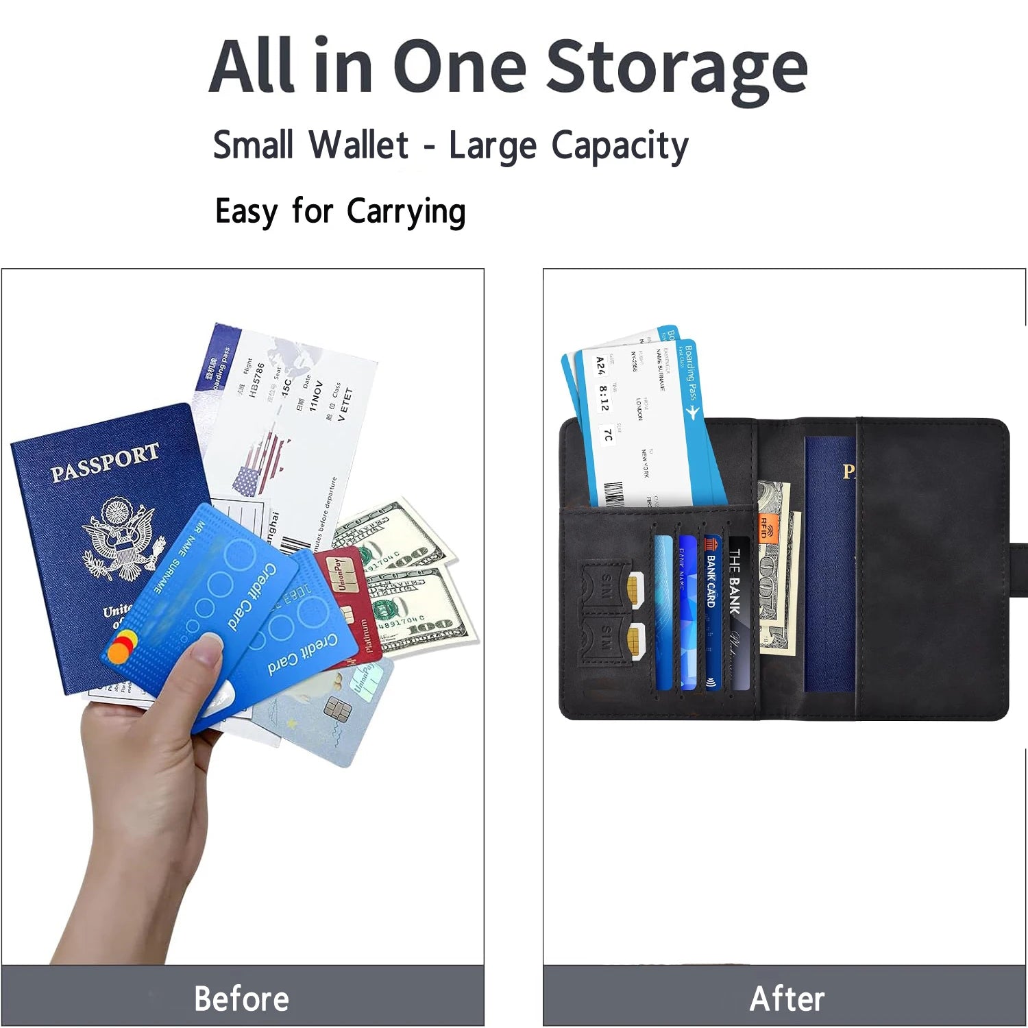 halilulu Passport Holder — RFID Blocking Travel Wallet & Organizer