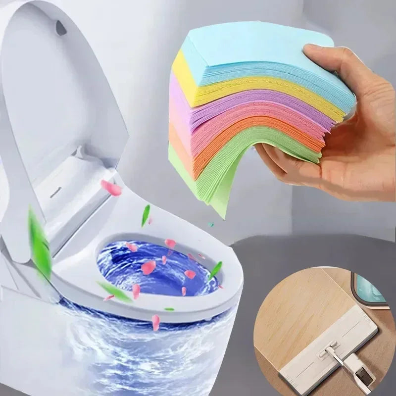 Water-Soluble Cleaning Tablets — Multi-Purpose Fragrant Deodorizing Sheets