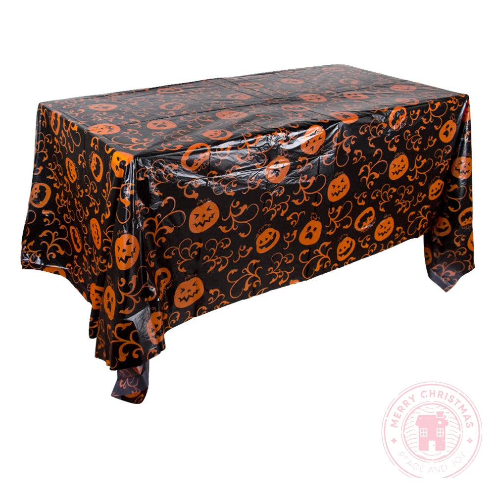 Seasonal Pattern Tablecloth — Festive Holiday Decoration for Parties