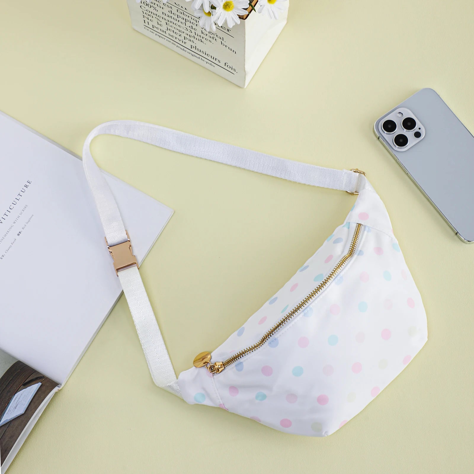 DANCURKEY Nylon Fanny Pack — Lightweight Waist Bag for Women