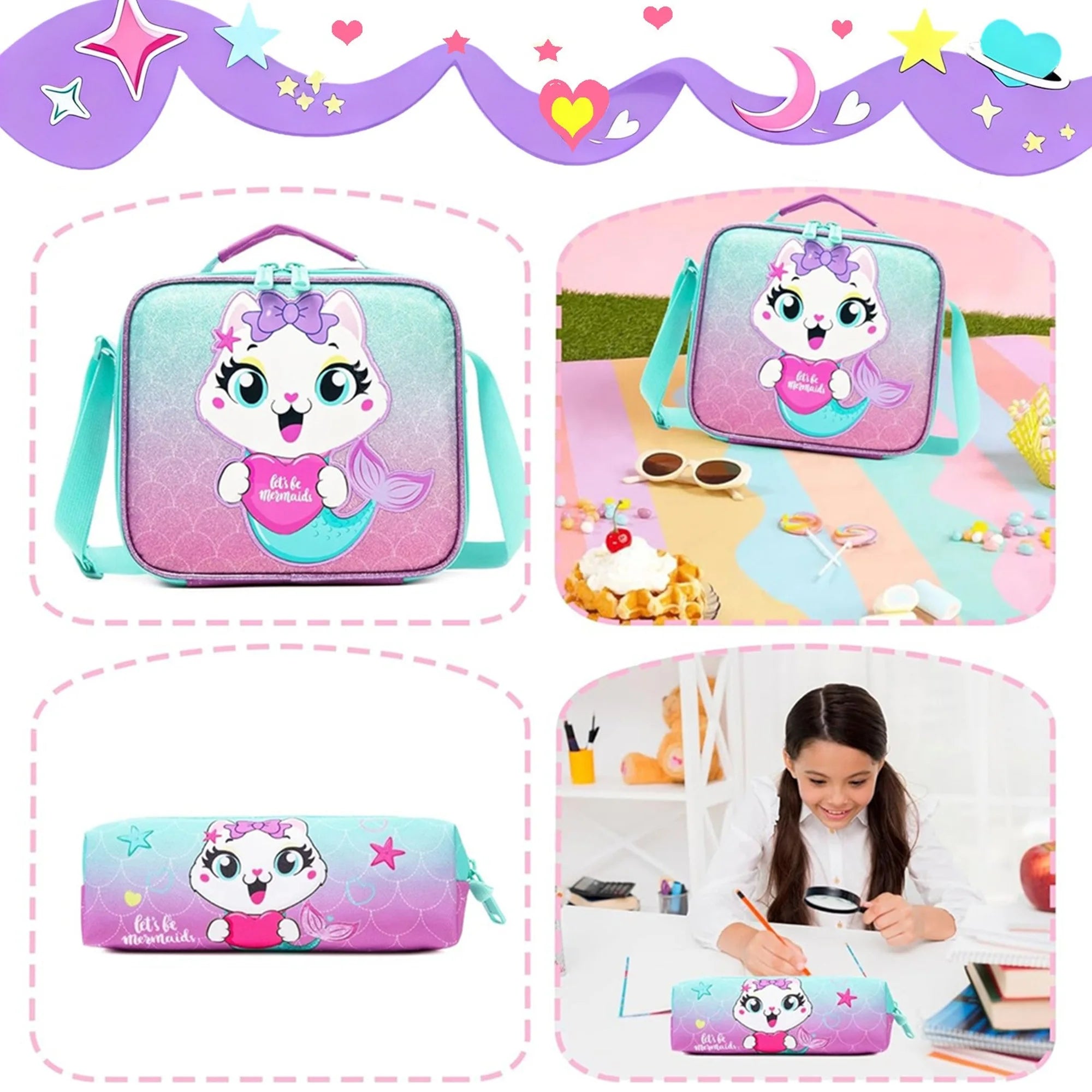 Rolling Backpack for Girls — Cute Animal Print School Bag with Wheels