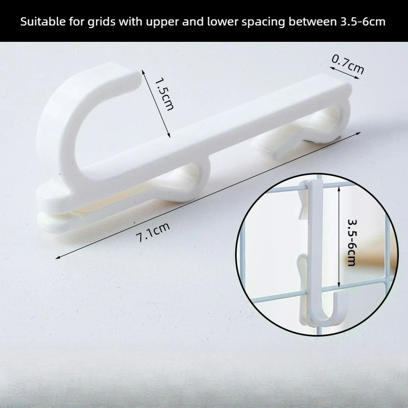 Multi-Purpose Mesh Panel Hooks — Versatile Wall-Mounted Display Racks