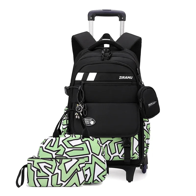 Children's Wheeled School Backpack — Rolling Trolley Bag for Students