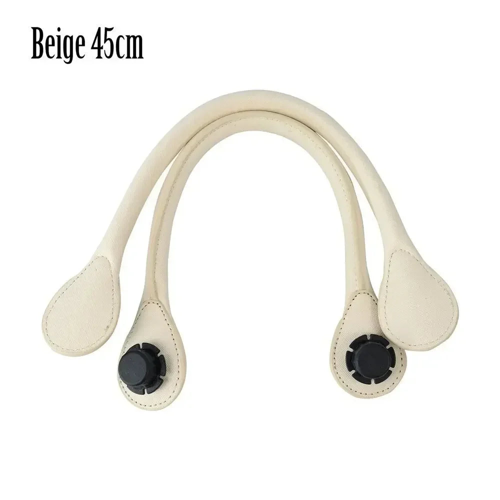 TANQU Faux Leather Bag Handle — Round Replacement Strap for Totes