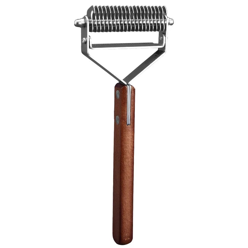Self-Cleaning Pet Grooming Brush — Stainless Steel Hair Remover for Dogs & Cats