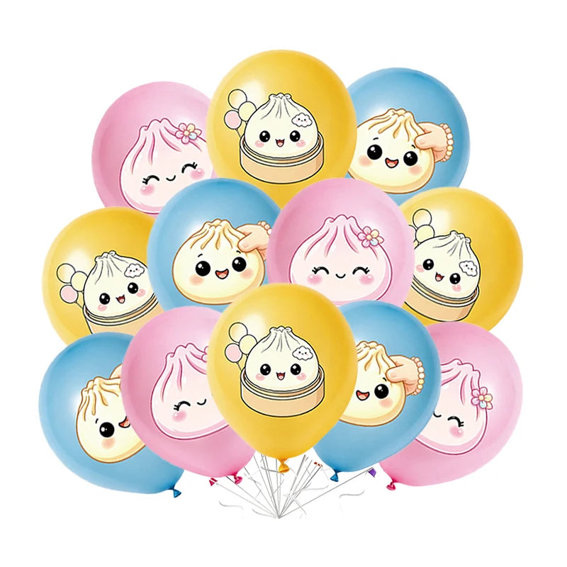 Dumpling Theme Party Decoration Set — Birthday Party Supplies & Favors
