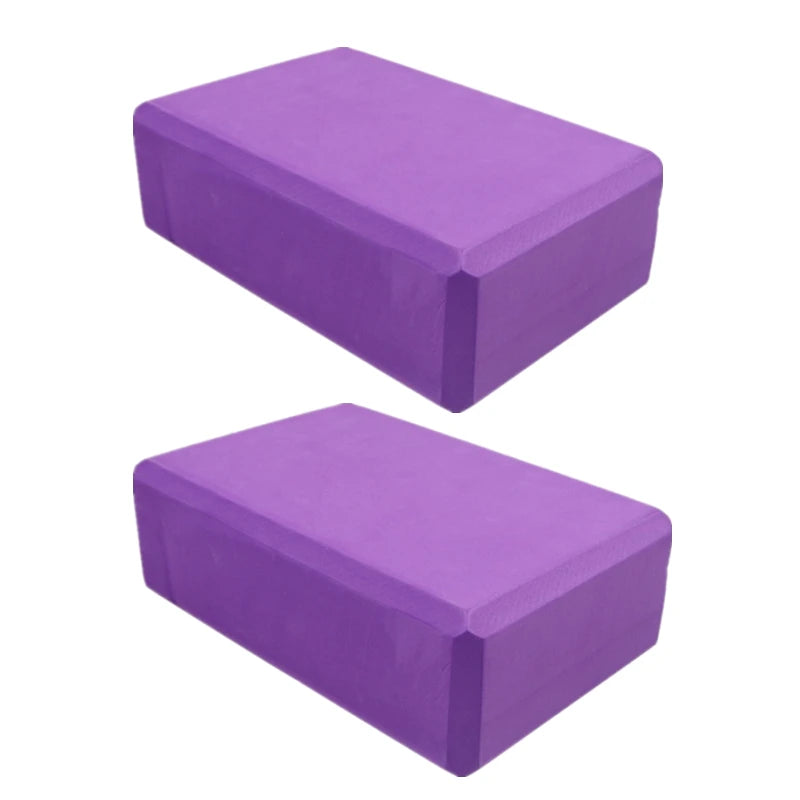 High-Density Foam Yoga Blocks — Supportive Set of 2 for Stretching