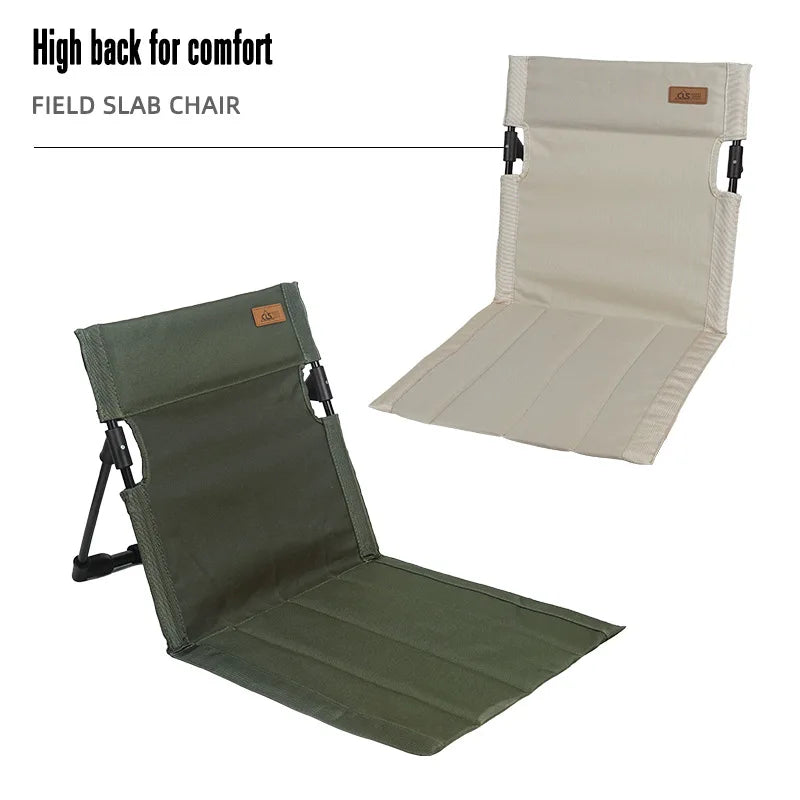 Foldable Camping Chair — Portable Outdoor Seating with Backrest