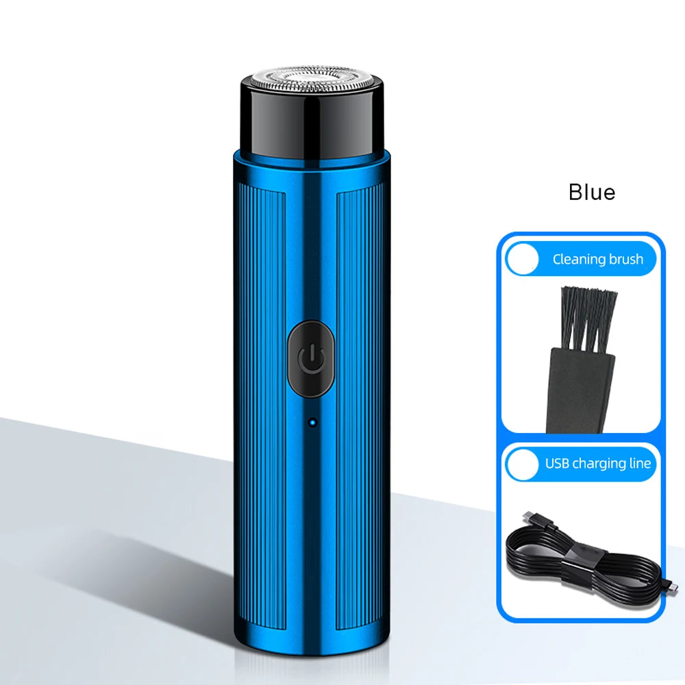 WITZIO Mini Electric Shaver — Portable Rechargeable Rotary Razor