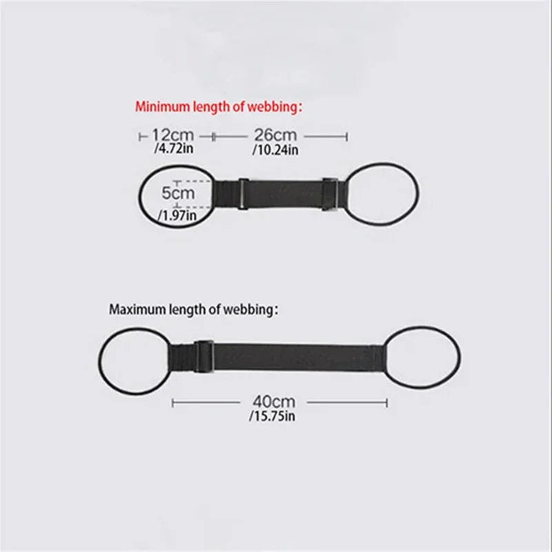 Adjustable Elastic Luggage Strap — Secure Bungee Belt for Travel