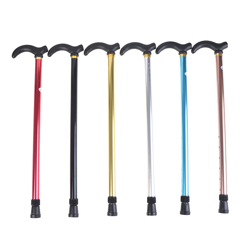 Adjustable Aluminum Alloy Walking Stick — Stable Anti-Skid Support Cane