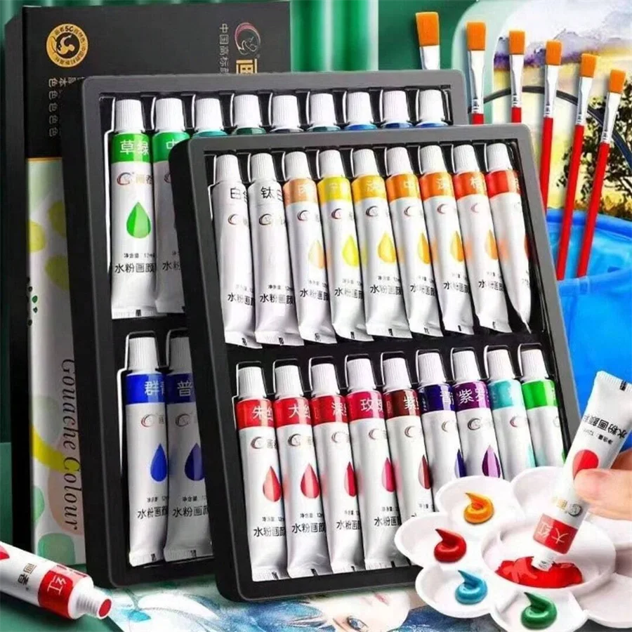 Vibrant Acrylic Paint Set — High Intensity Colors for Canvas and Glass