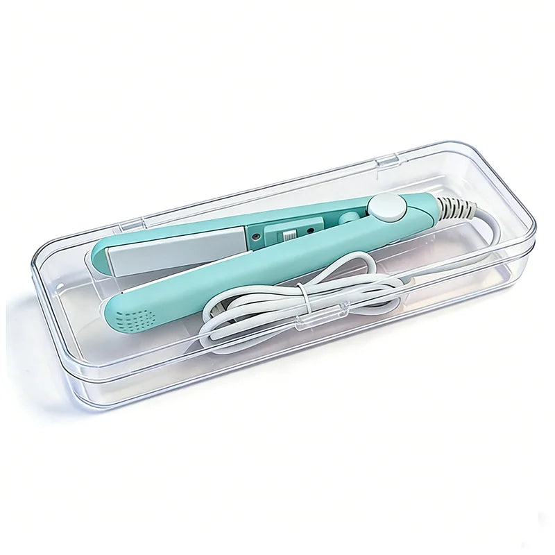 oumonoka Mini Ceramic Hair Straightener — Portable Styling Tool for Travel