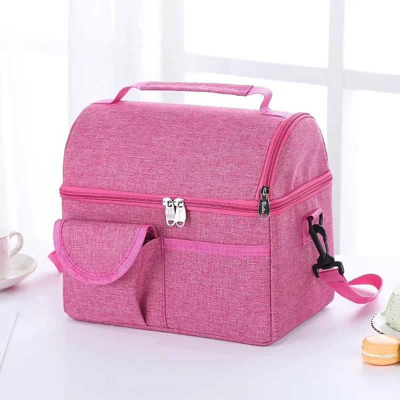 SMHXIANGQIANJIN Insulated Lunch Bag — 8L Thermal Cooler for Food & Drinks