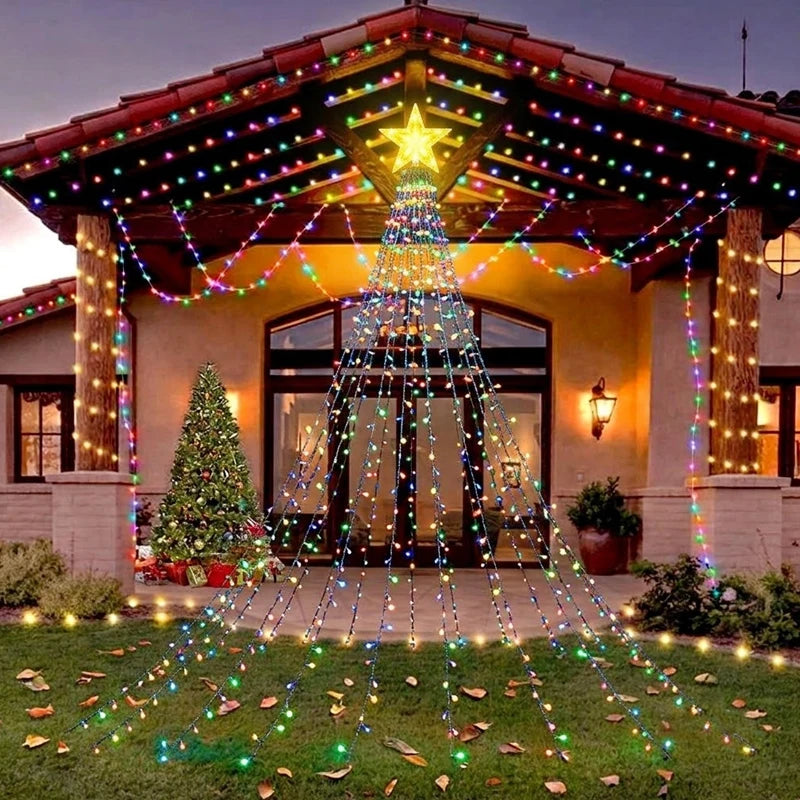MIMIRGB Smart RGB Christmas Tree Lights — 400 LED App-Controlled Fairy Lights
