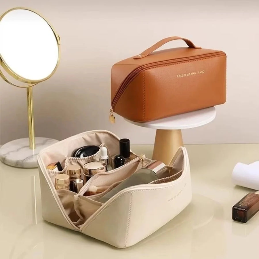 Portable Travel Cosmetics Storage Bag — Large Capacity Waterproof Makeup Organizer
