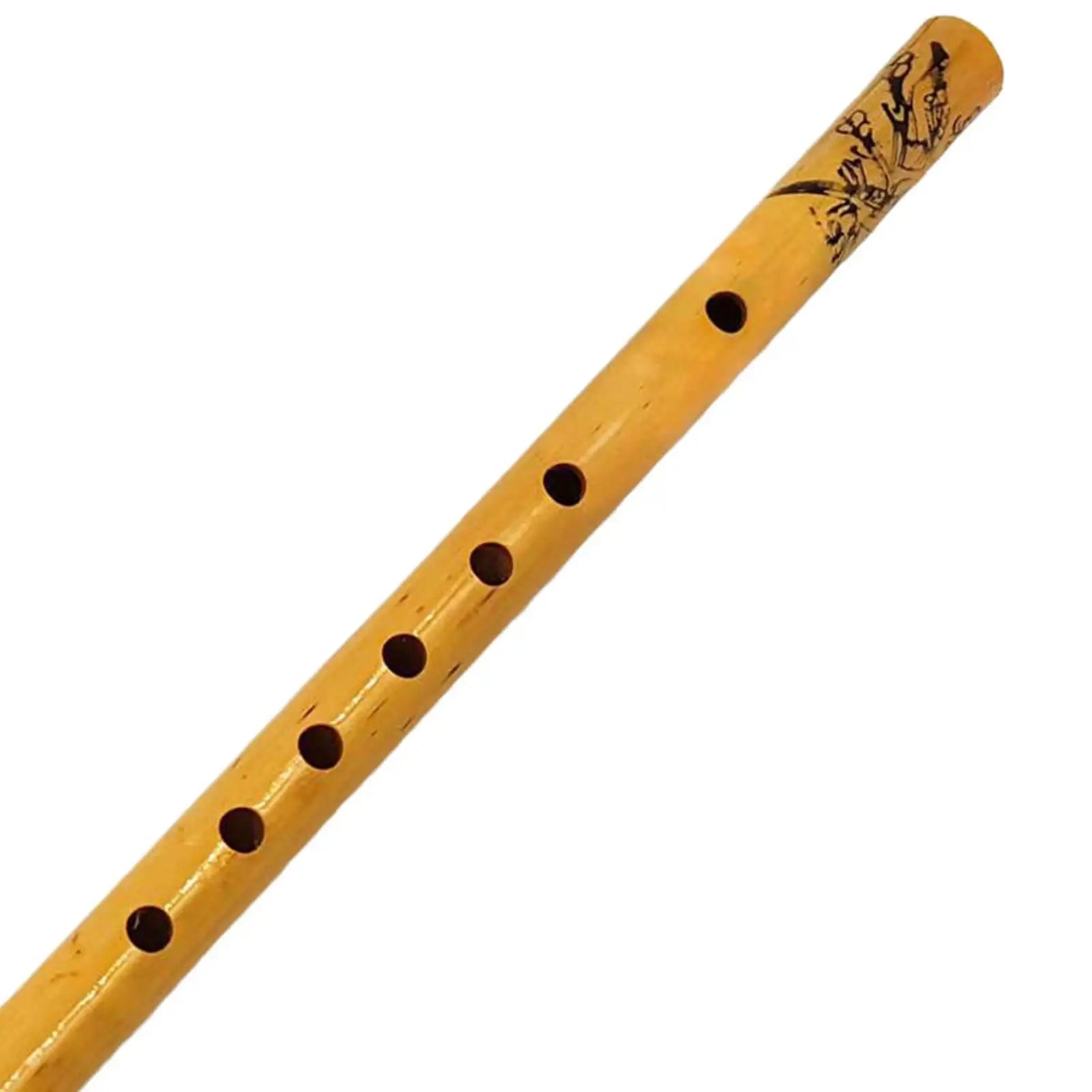 Handmade Bamboo Vertical Flute — 9-Hole Professional Woodwind Instrument