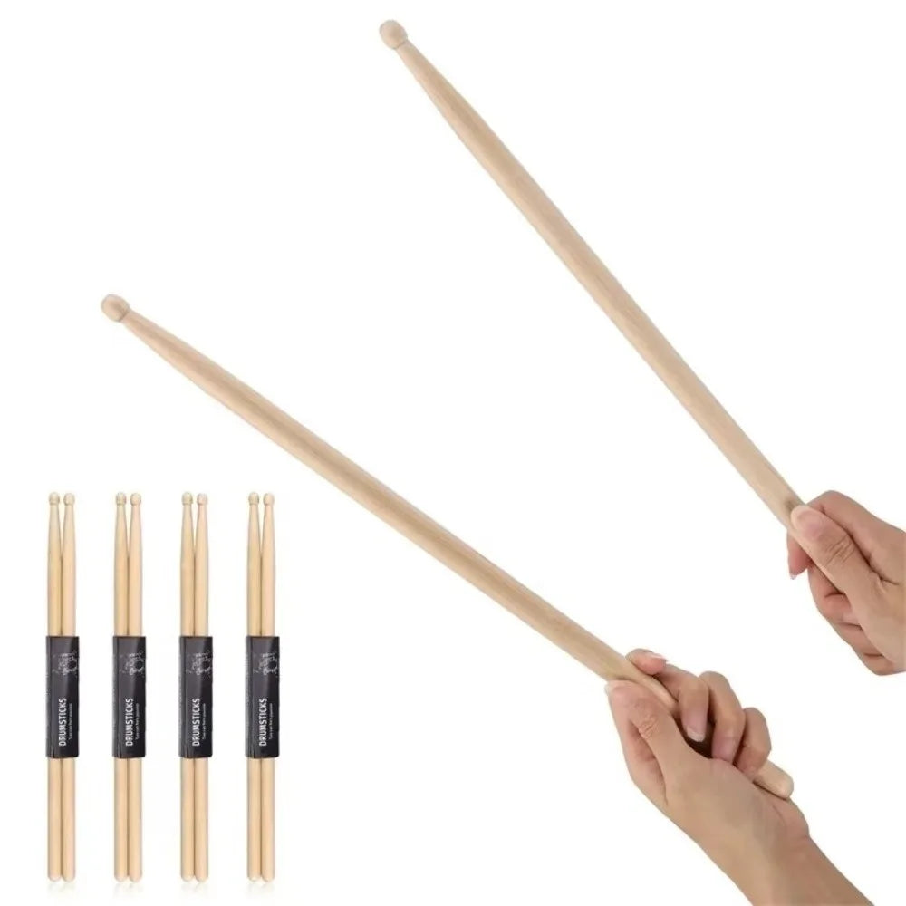 Maple Wood Drumsticks — Professional Percussion Sticks for Jazz and Rock