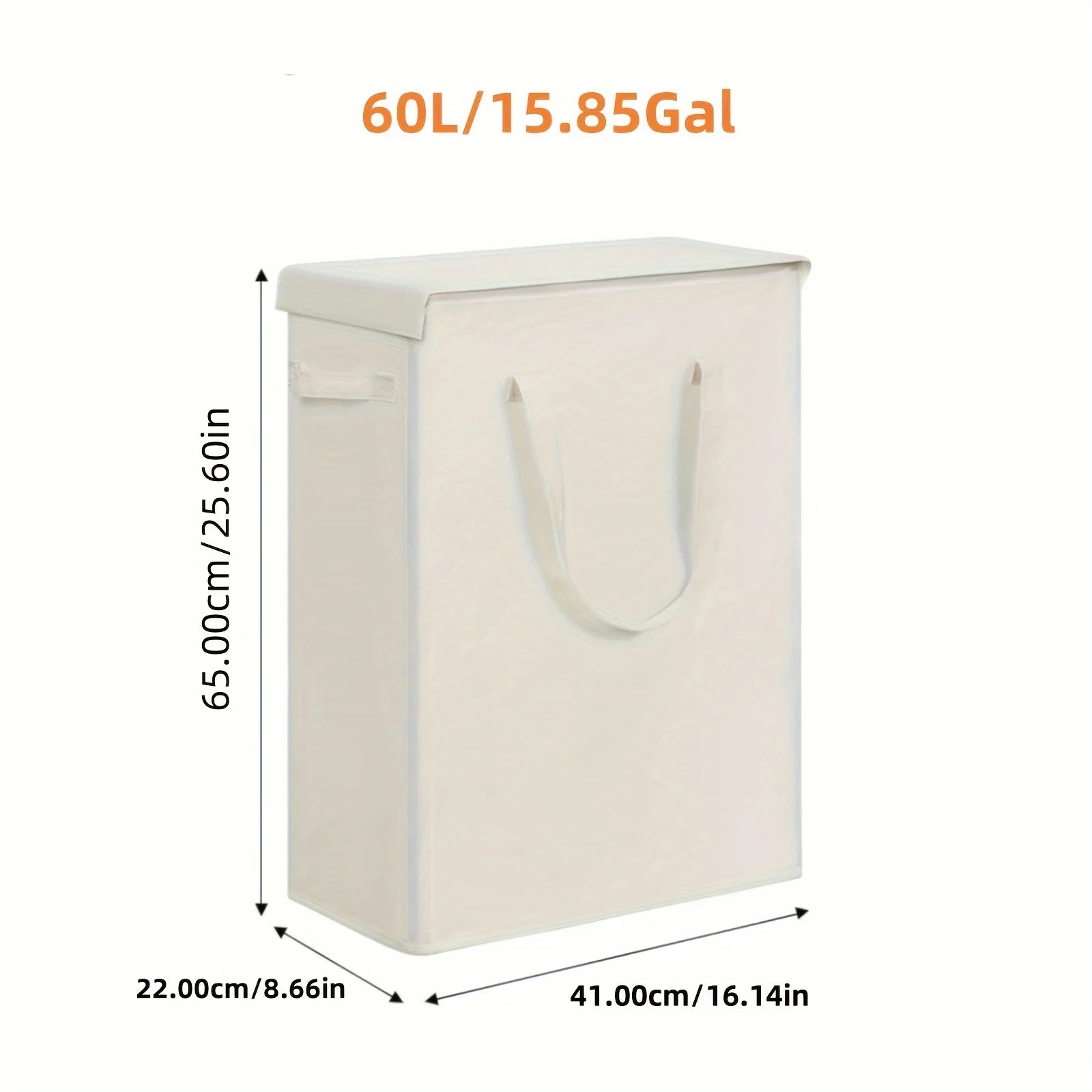 Rolling Laundry Hamper with Lid — Portable Oxford Fabric Storage Basket