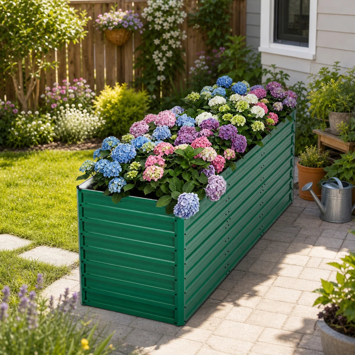 Metal Raised Garden Bed Kit — Rustproof Elevated Planter for Vegetables