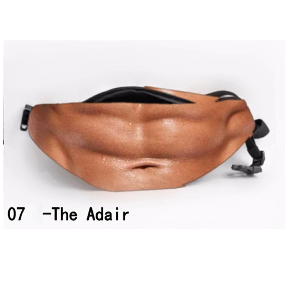 Funny Realistic Belly Waist Bag — Novelty Hip Pack for Parties and Travel