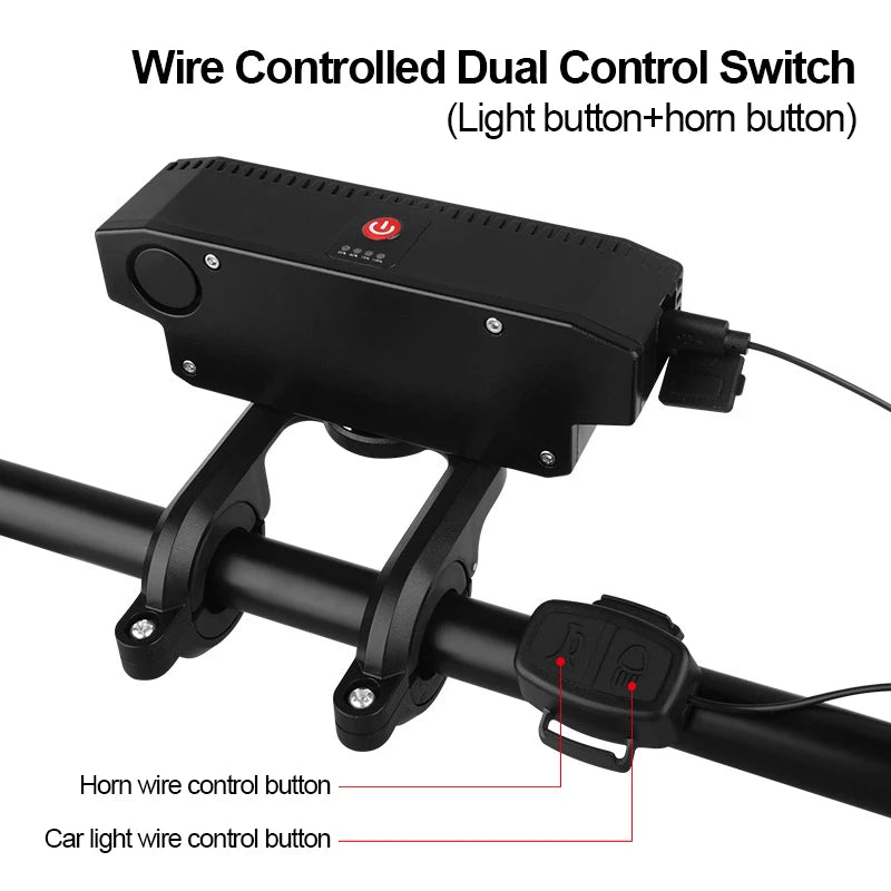 USB Rechargeable Bicycle Light — High-Brightness Handlebar Headlight