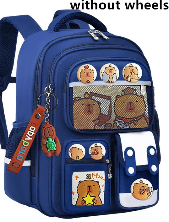 Kids Rolling School Bag — High Capacity Trolley Backpack with Wheels