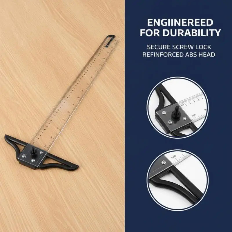 KOQZM T-Square Drafting Ruler — Precision Drawing Tool for Art & Engineering