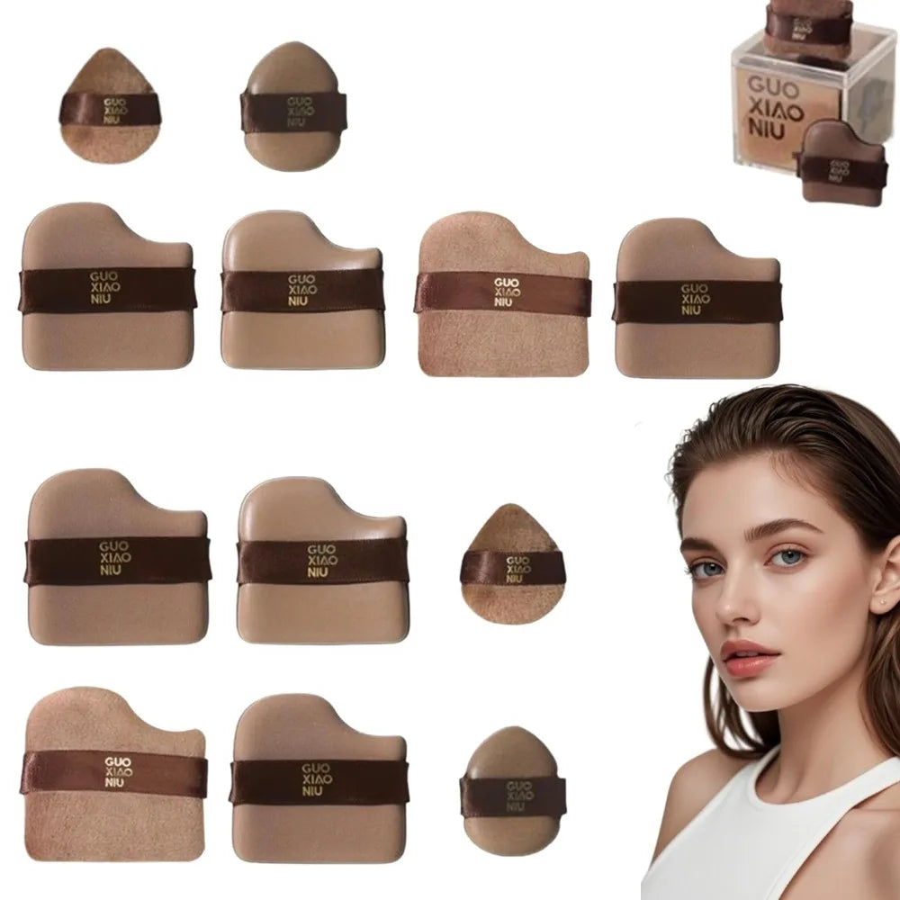 Mini Makeup Blender Puffs — Double Sided Cosmetic Sponges for Liquid Foundation